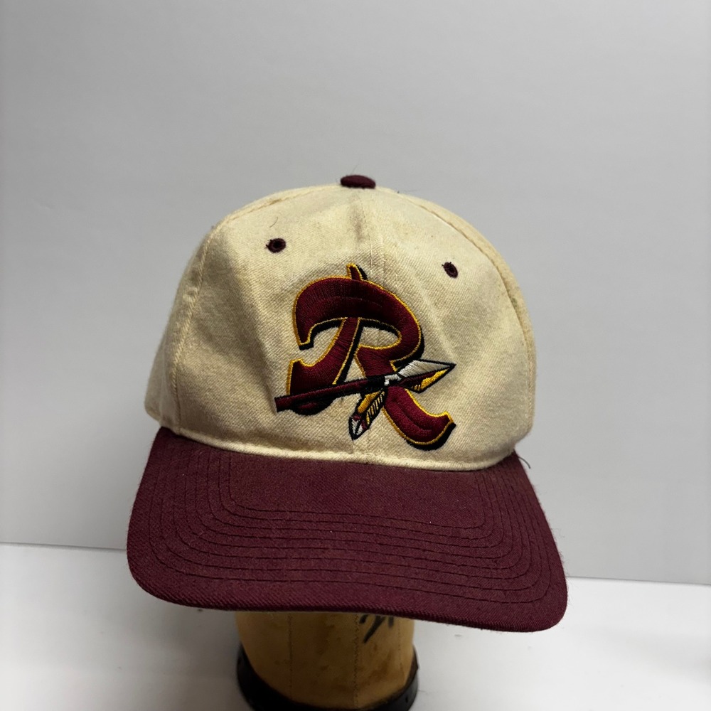 Vintage Starter The Natural NFL Washington Redskins Snapback Hat Cream Burgundy